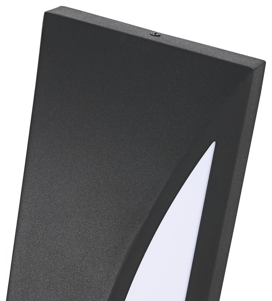 Home Living 5" Outdoor Wall Sconce, Black