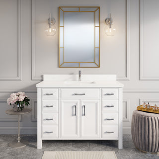 Calais 48" Bathroom Vanity, White
