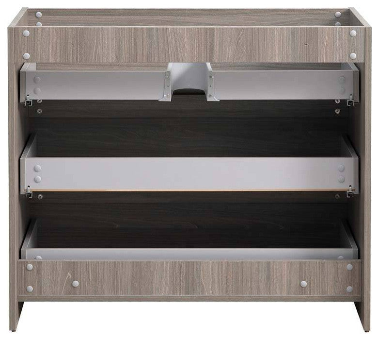 Fresca FCB9342MGO Lazzaro 42" Gray Wood Free Standing Modern Bathroom Cabinet