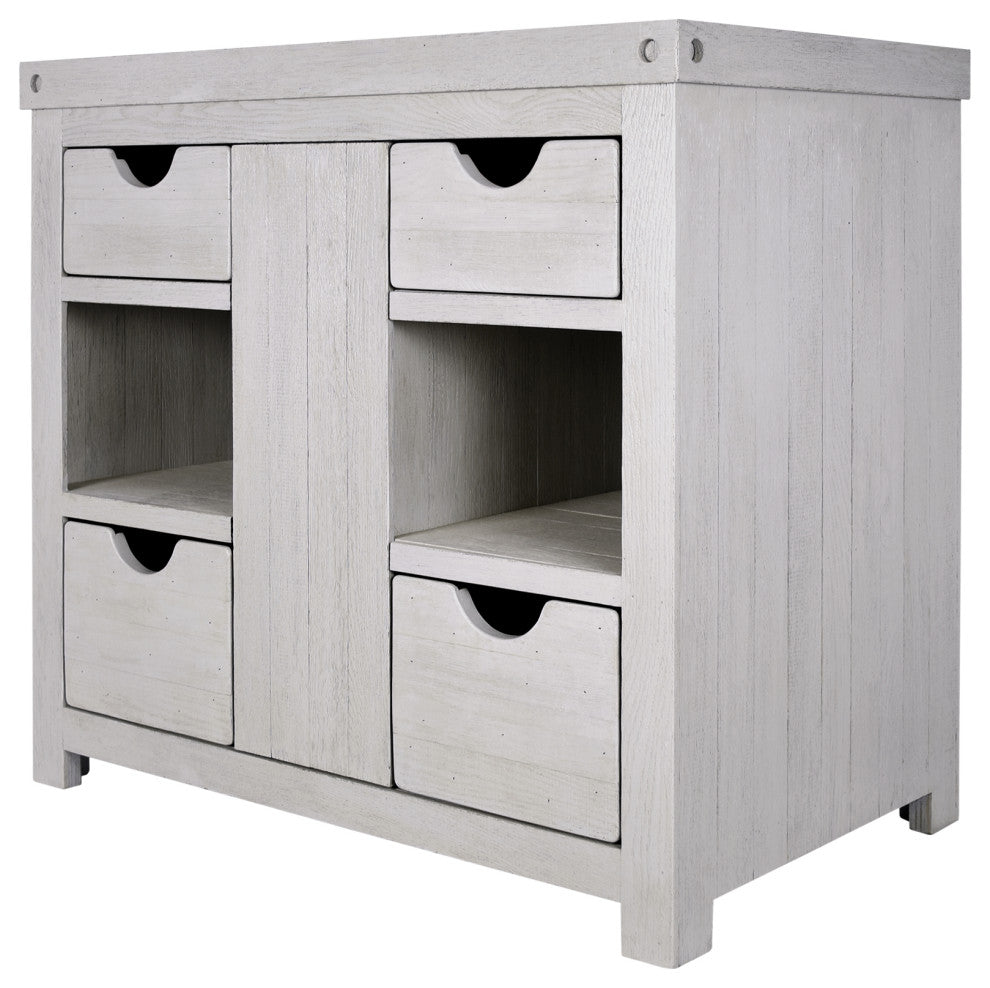 Vintner's Freestanding Single Bathroom Vanity, Grigio, 36"