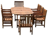 Amazonia Milano 9-Piece Grand Oval Extendable Deluxe Patio Dining Set