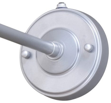 Dorado 15-in Outdoor Wall Light Satin Silver and White