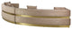 Belsa Velvet Upholstered 2pc. Sectional, Beige