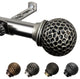 Nicholson 13/16" Curtain Rod, Satin Nickel, 28-48"