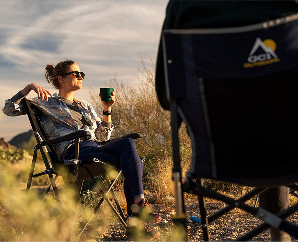 Outdoor Freestyle Rocker Portable Rocking Chair & Outdoor Camping Chair