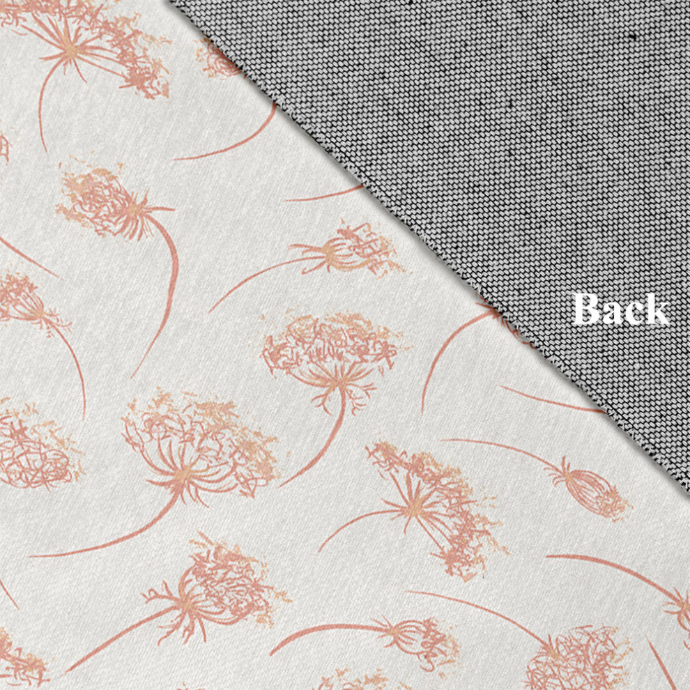 Wishing Flowers Rug, Orange, 5'x7'