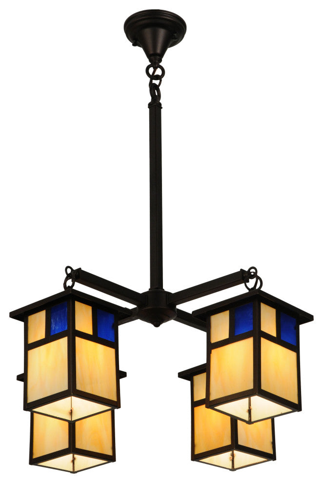 25W Hyde Park T Mission 4 LT Chandelier