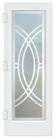 Interior Prehung Door or Interior Slab Door - Demi Circle - Primed - 24" x...