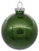Clear Ornament With Glitter Interior , Moss Green, 6"