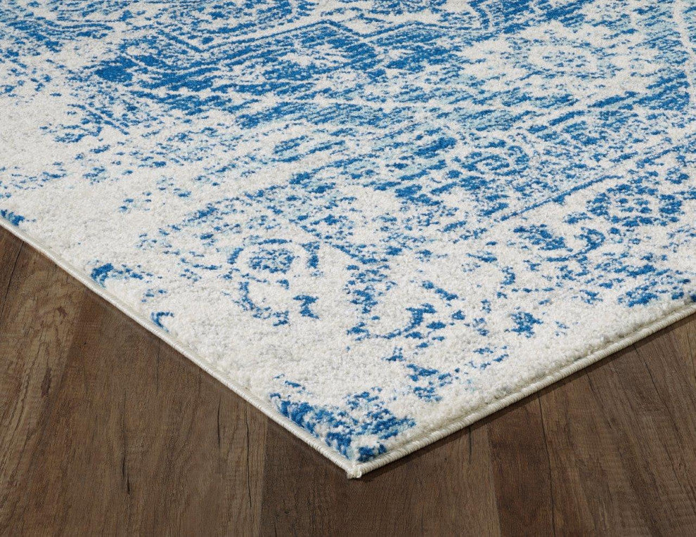 Evolution Ivory/Blue Verona 7'10" x 10'2" Rug