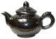 Chinese Handmade Jianye Clay Bronze Black Glaze Decor Teapot Display Hws205