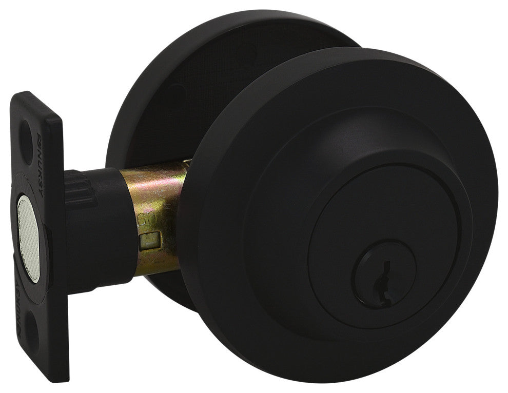 Nuk3y Thor Deadbolt, Matte Black, Single Cylinder