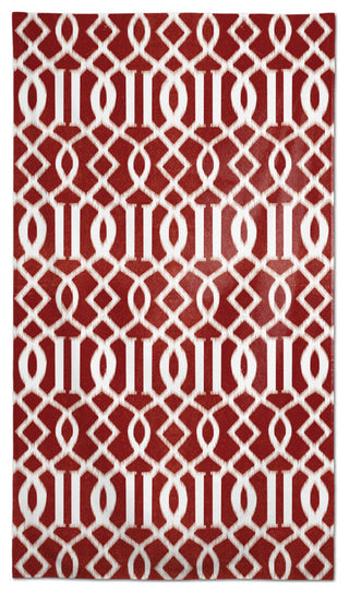 Kirkwood Pattern Red 58x102 Tablecloth