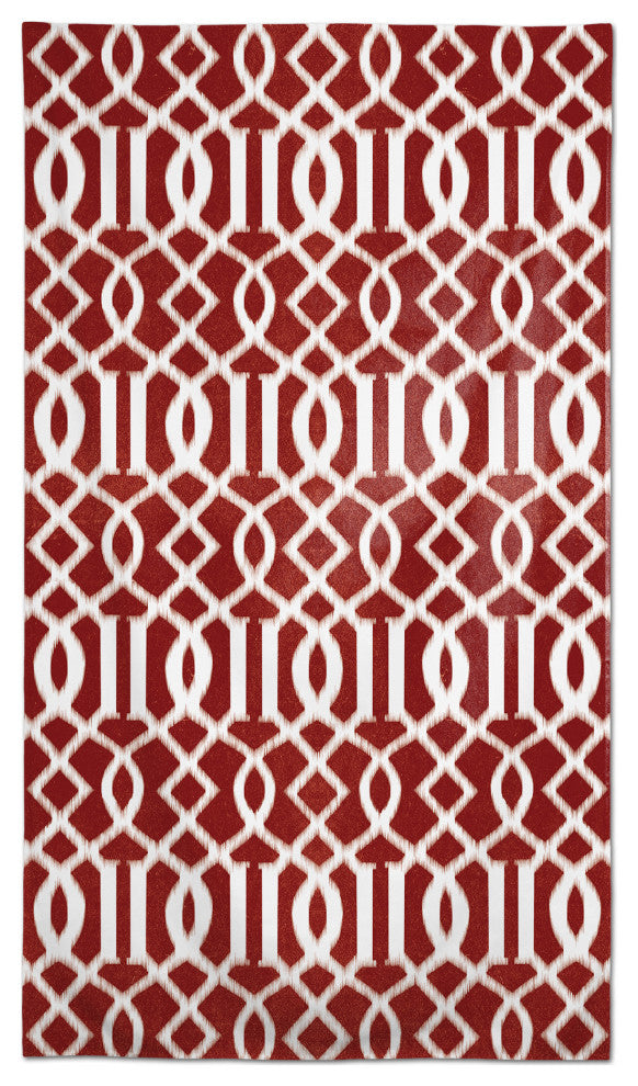 Kirkwood Pattern Red 58x102 Tablecloth