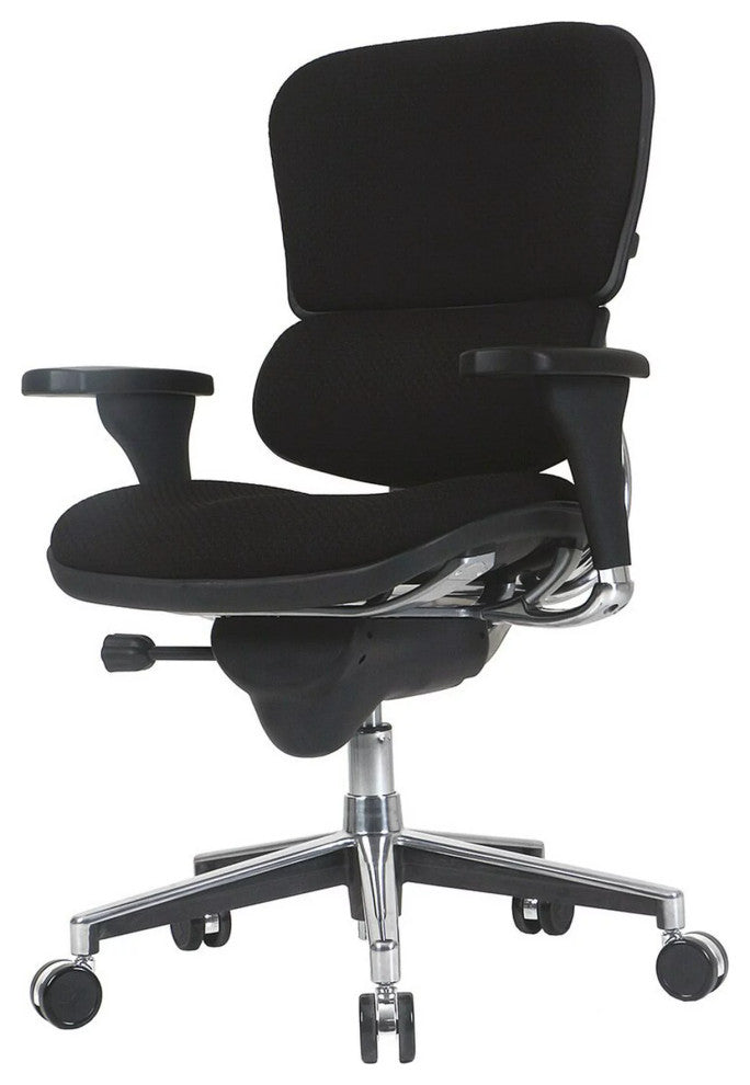 Modern Office Chair, Fully Padded Design With Lumbar Support, Great for Comfort