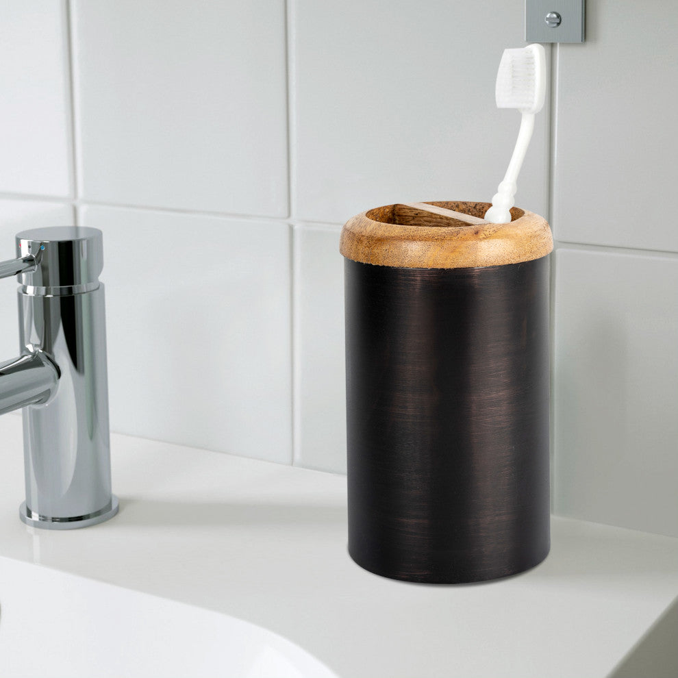nu steel Salem Orb Toothbrush Holder
