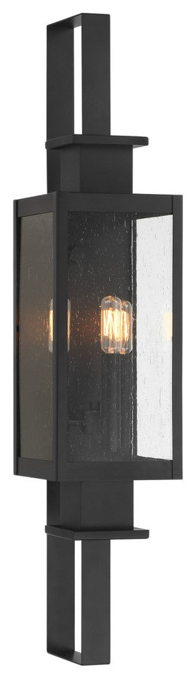 Ascott 3-Light Outdoor Wall Lantern, Matte Black