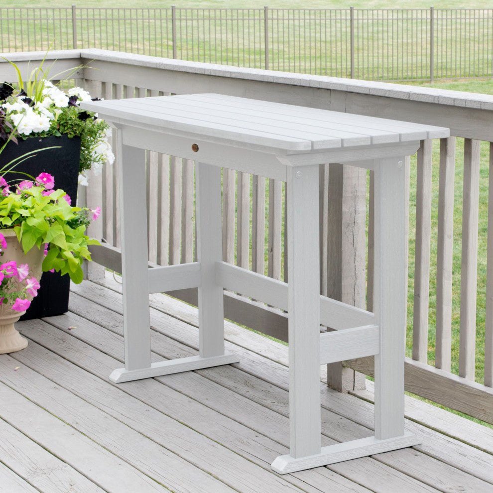 Lehigh Counter Height Balcony Table, White