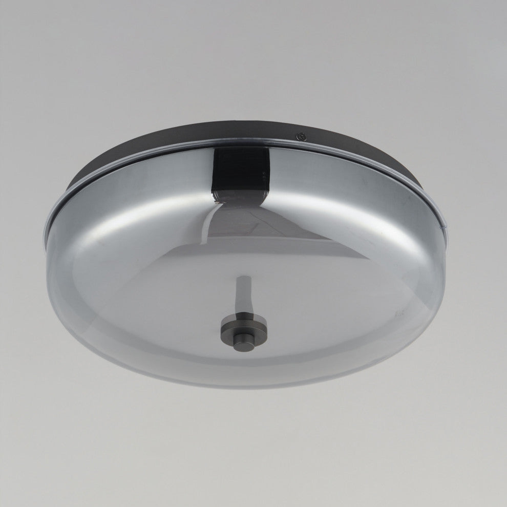ET2 E24660-138 Voto 12"W Flush Mount Drum Ceiling Fixture - Gunmetal