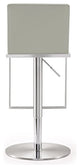 Amalfi Light Grey Stainless Steel Barstool - Grey