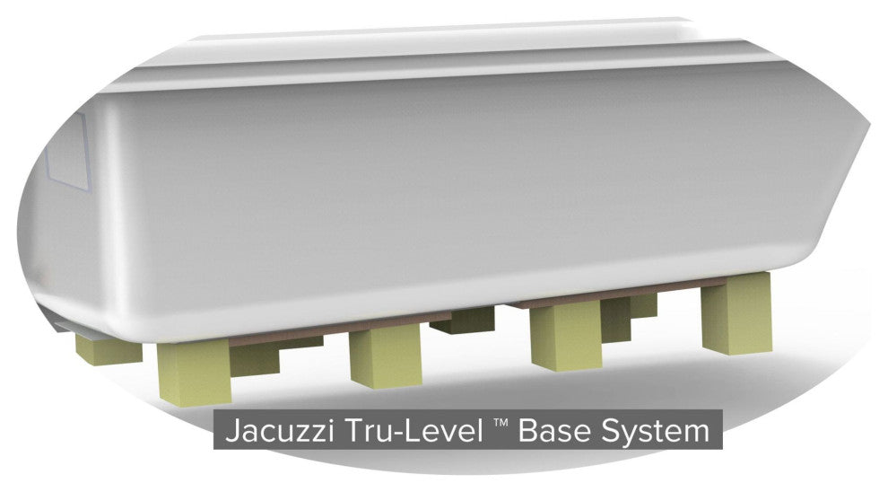 Jacuzzi FUZ7236 WLR 5CW 72" x 36" Fuzion Drop In Luxury Whirlpool - White