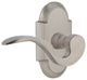 Cottage Plate With Manor Lever, Satin Nickel, Double Dummy, Non-Handed
