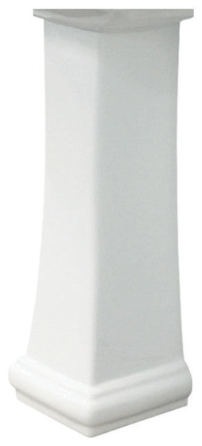 Avalon Vitreous China Pedestal Leg Only, White