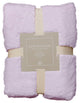 Luxe Pom Pom Faux Fur Throw Blanket, Lavender