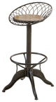 GDF Studio Aero Industrial Firwood Adjustable Height Bar Stool