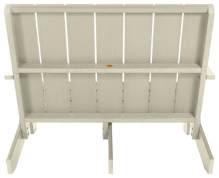 Italica Modern Double Wide Modern Adirondack Chair, Whitewash