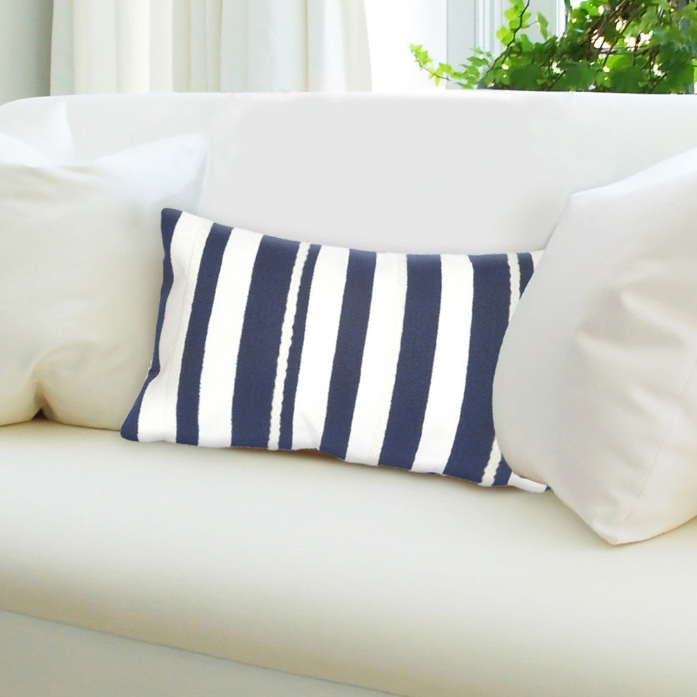 Visions Marine Stripe Pillow, 20"x20"