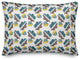 Acorns and Leaves Pattern in Blue Throw Pillow