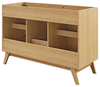 Soma 48" Single or Double Sink Compatible Bathroom Vanity Cabinet - Oak