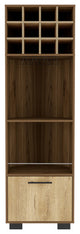 Corner Bar Cabinet Cataluï¿½a, Living Room, Mahogany / Aged Oak