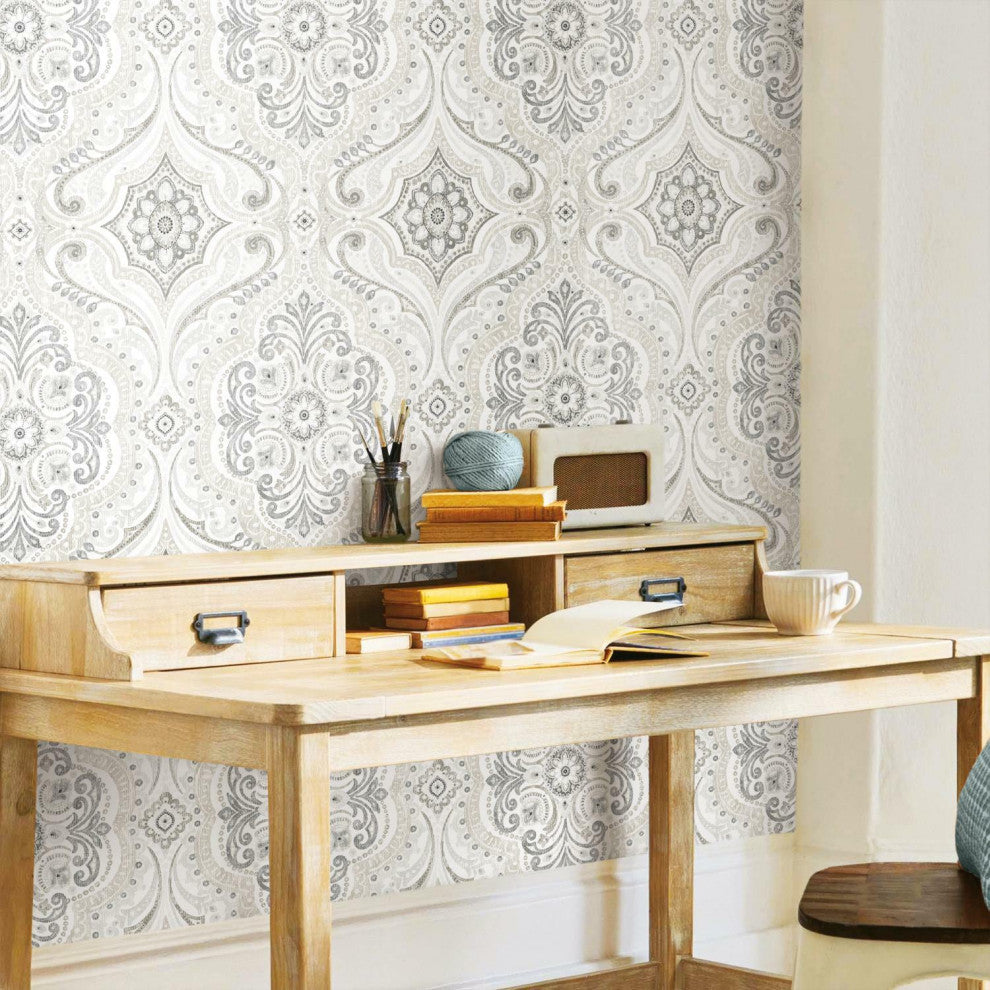 Bohemian Damask Peel & Stick Wallpaper
