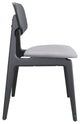 Othello Dining Chair, Set of 2 Gray/Black