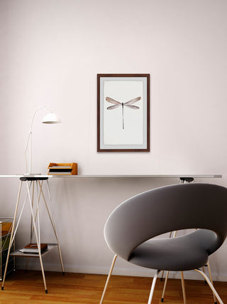 "Tall Dragonfly" Framed Painting Print, 12"x18"