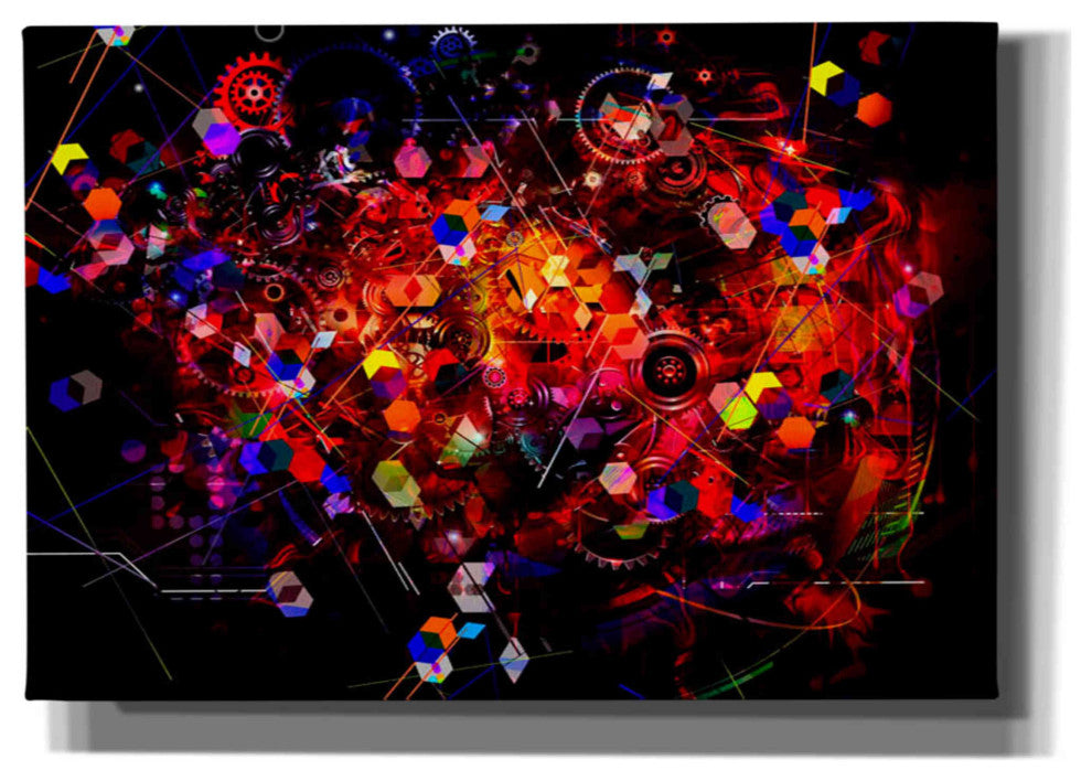 Epic Graffiti "The Machine" Giclee Canvas Wall Art, 26"x18"