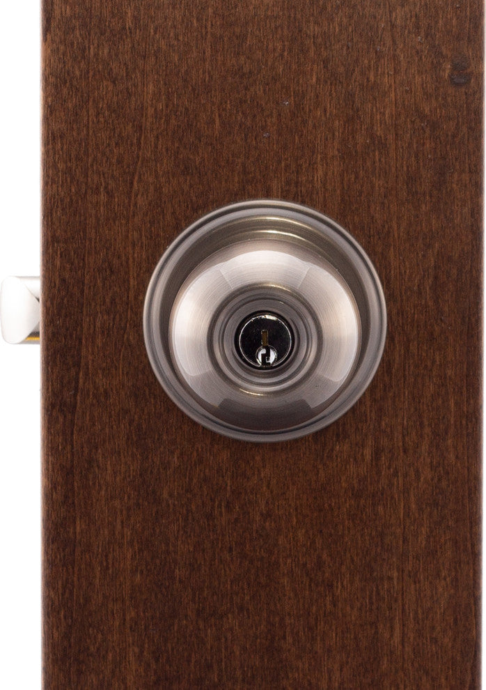 Keyed Entry Knob, Antique Nickel