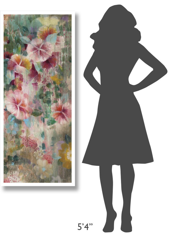 "Flower Shower III" Digital Paper Print by Danhui Nai, 22"x52"