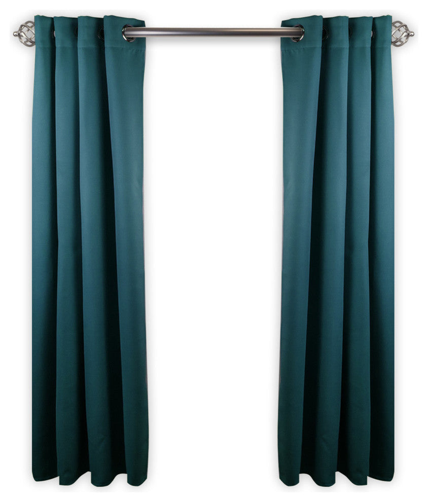 Heavy Duty Drapery Single Panel, Turquoise, 150"x96"
