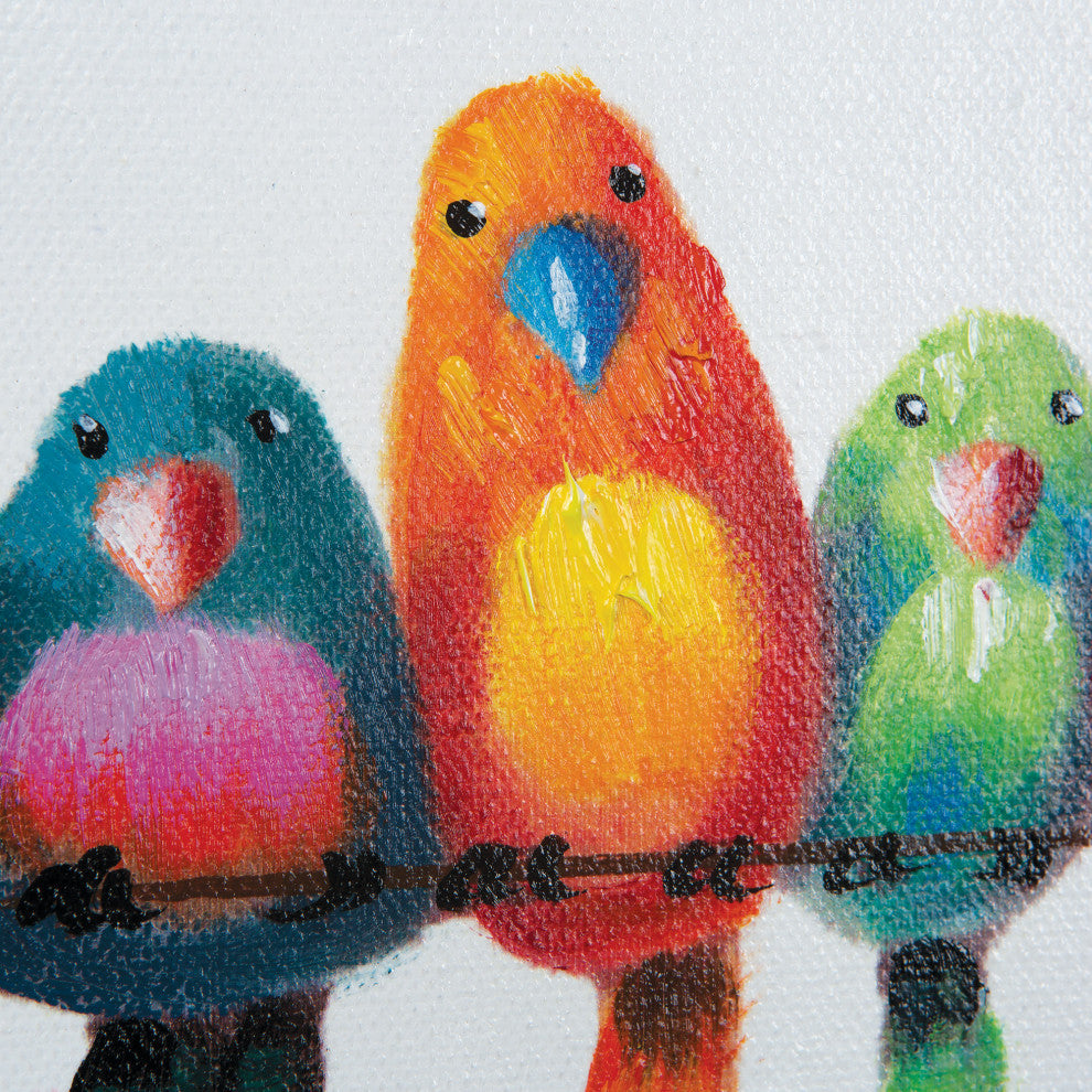 Yosemite Home D''cor Original Painting: Birds on a Wire III, ARTAC0436C-REV1