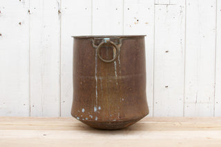 Antique Indian Hammered Copper Vessel