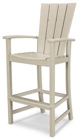 Polywood Quattro Adirondack Bar Chair, Sand