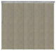 Nilo 5-Panel Track Extendable Vertical Blinds 58-110"W