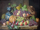 Fruits Grapes Peaches Pumpkin Tile Mural Bathroom Wall Backsplash, 6"x8", Glossy