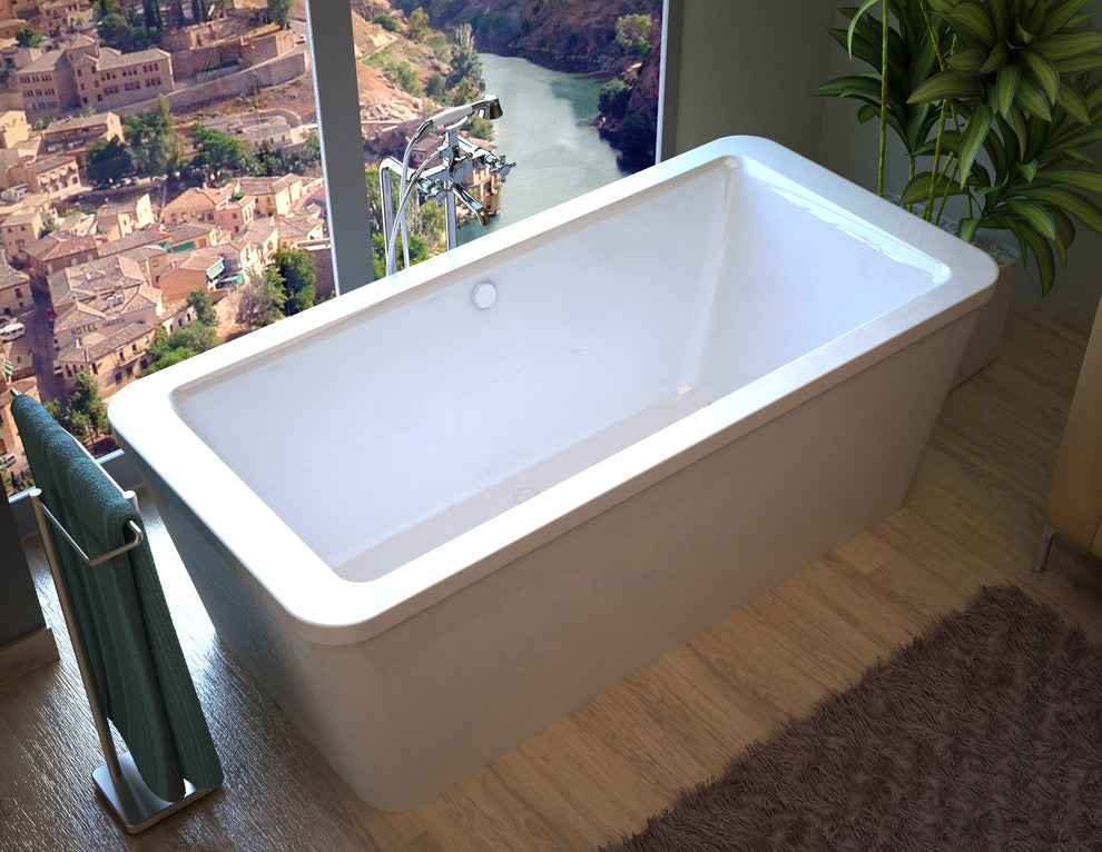 Atlantis Whirlpools Aquarius 34 x 67 Rectangular Freestanding Soaker Bathtub