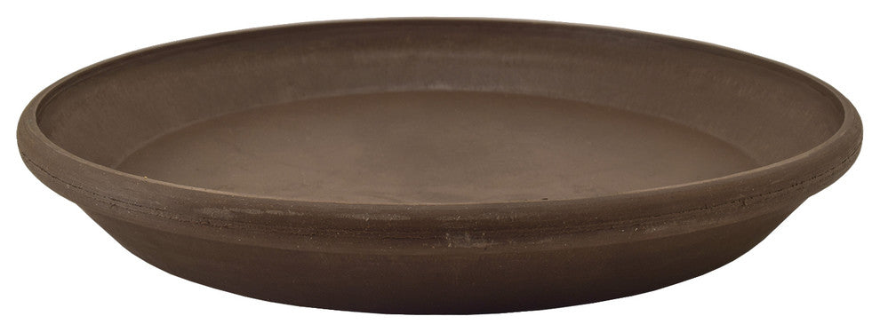 Single Slip Saucer, Chocolate, Small