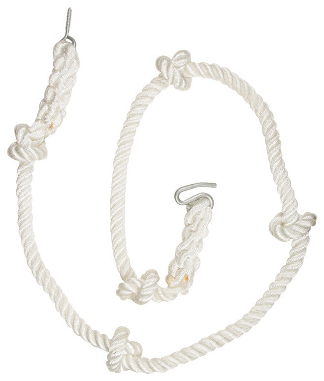 Swing Set Knotted Climbing Rope, White, 3/4"