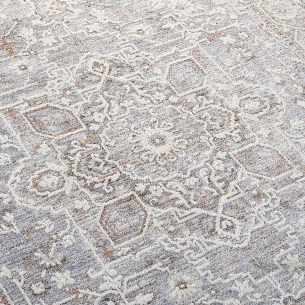 Lauren Ralph Lauren Collection Clover LRL1272 Rug, Grey/Beige, 2'x8'